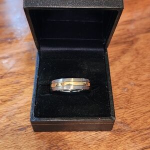 Men's Two-Tone Band Ring